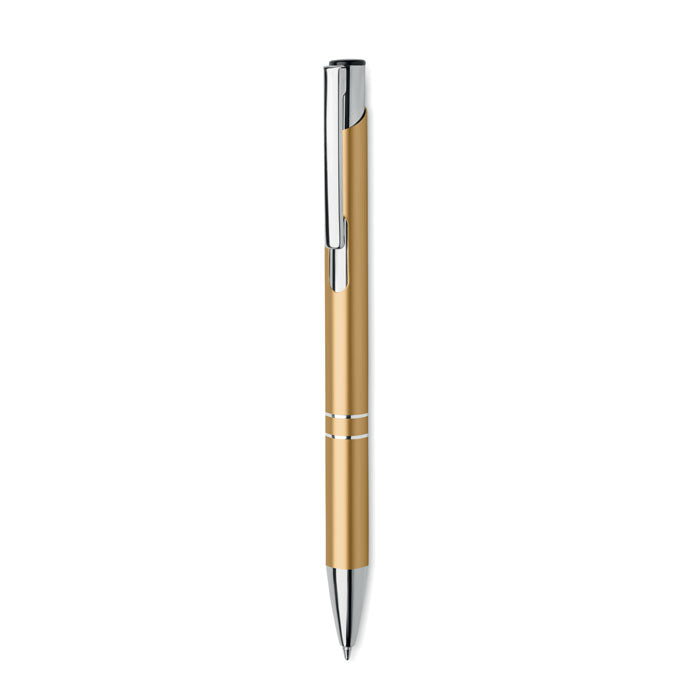 Balpen van gerecycled aluminium, slank model, goud