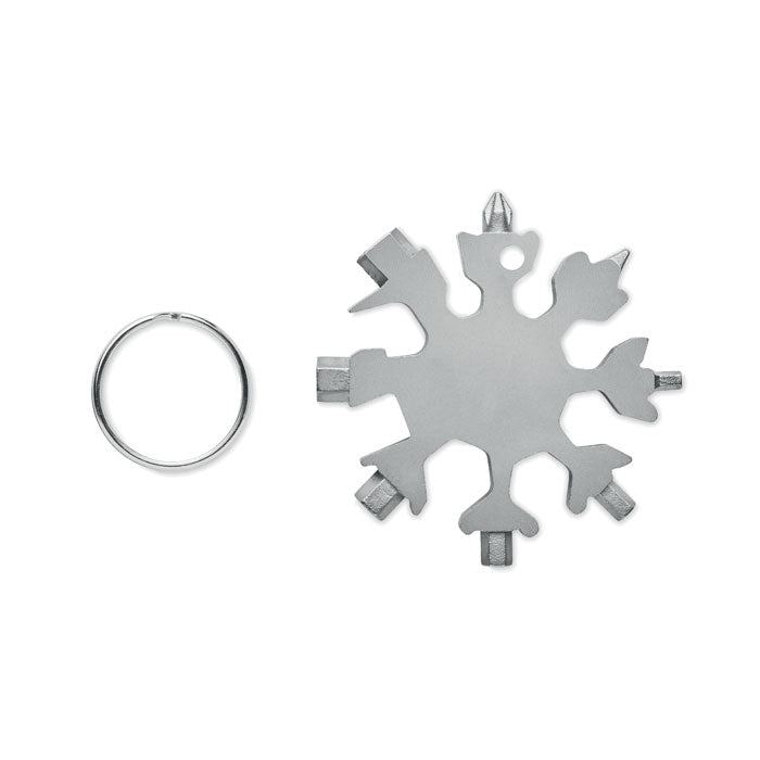 Multitool in sneeuwvlokvorm, titanium
