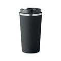 Thermobeker 510 ml van gerecycled staal, zwart