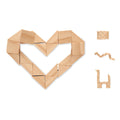 Twistpuzzel van hout, 24 delen, hout
