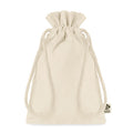 Geschenkzakje van biologisch katoen, beige
