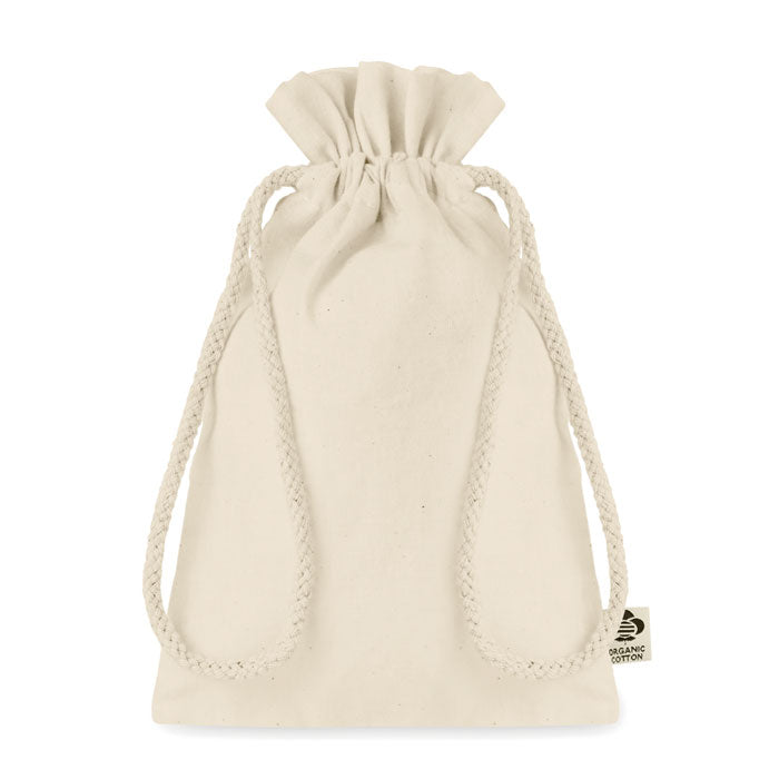 Geschenkzakje van biologisch katoen, beige