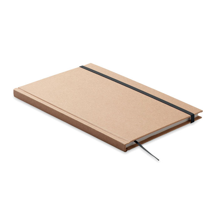 Notitieboek A5 met kartonnen omslag, 200 pagina's, zwart