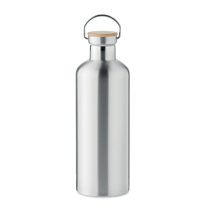 Thermosfles 1500 ml met handvat, mat zilver