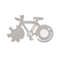 Multitool 11-in-1 in fietsvorm, mat zilver