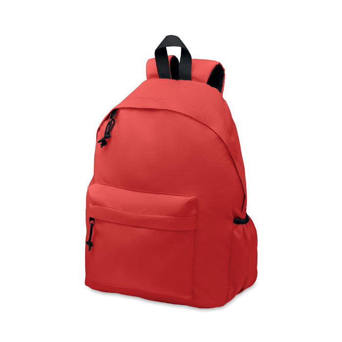 Rugzak met flessenvak, gewatteerde rug, rood