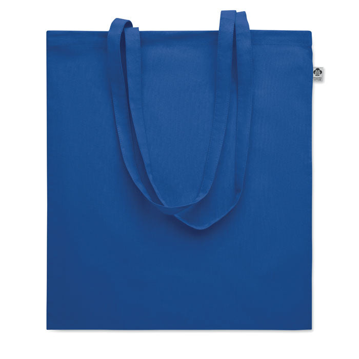 Boodschappentas van biologisch katoen, royal blauw