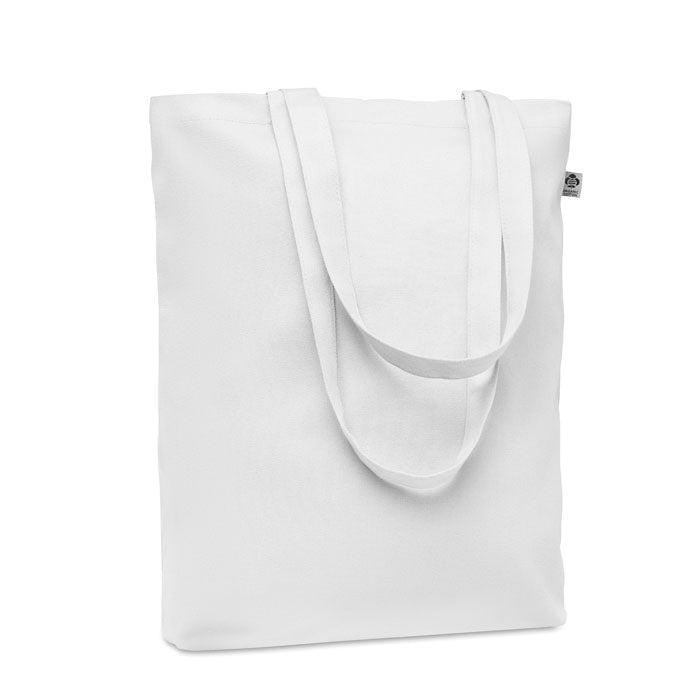 Boodschappentas van organisch canvas, wit