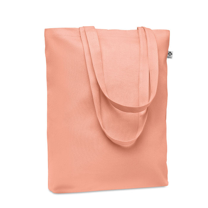 Boodschappentas van organisch canvas, oranje