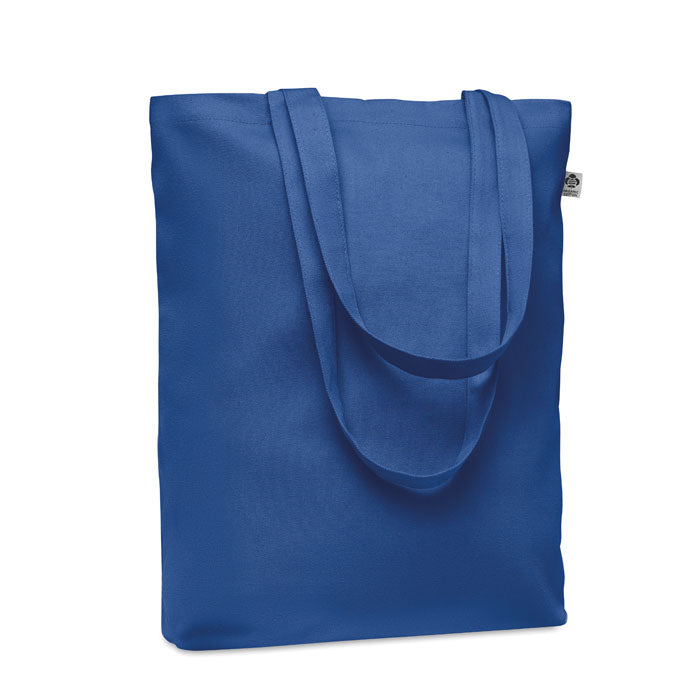 Boodschappentas van organisch canvas, royal blauw
