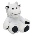 Pluche koe met capuchontrui, wit