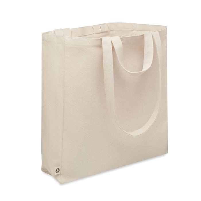 Boodschappen- en strandtas met ritsvak, beige