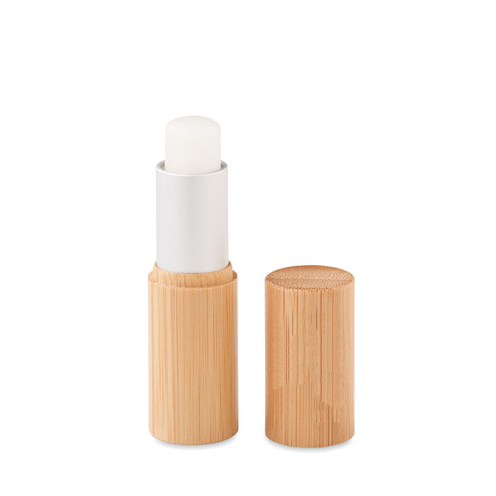 Lippenbalsem SPF10 in bamboe koker, hout