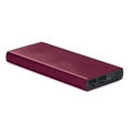 Powerbank 10.000 mAh met snellaadfunctie, bordeaux