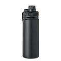 Thermosfles 500 ml met drinkdop en handgreep, zwart