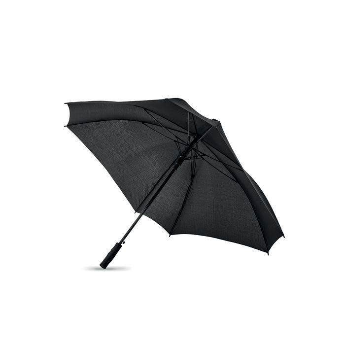 Windbestendige paraplu 27 inch, vierkant model, zwart