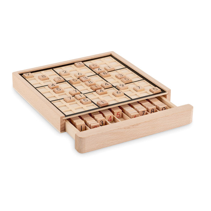 Sudokubord van hout, luxe uitvoering, hout