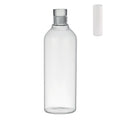Fles 1 liter van hittebestendig glas, transparant