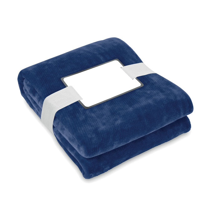 Fleecedeken van gerecycled polyester, blauw