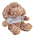 Pluche hond met capuchontrui, wit