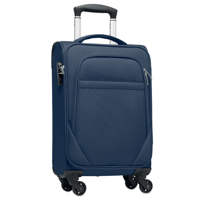Handbagagetrolley van gerecycled polyester, blauw