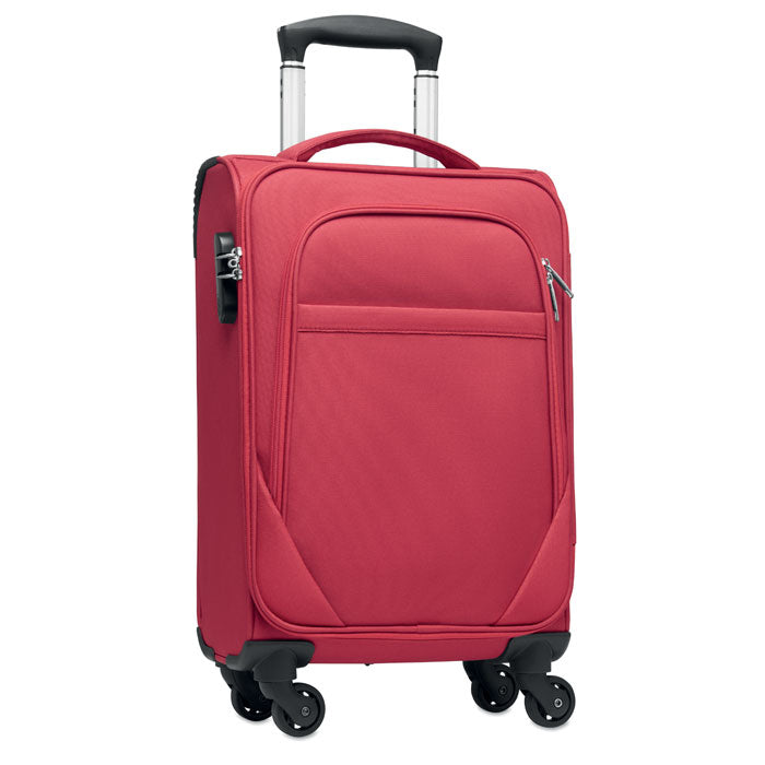 Handbagagetrolley van gerecycled polyester, rood