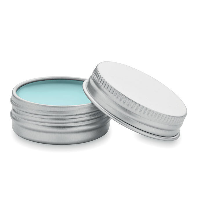 Lippenbalsem SPF10 in aluminium blikje, babyblauw