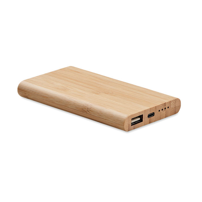 Powerbank 4000 mAh met bamboe behuizing, hout