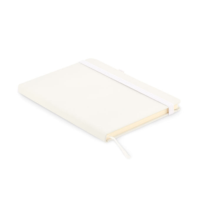 Notitieboek A5 met omslag van gerecycled leer, wit