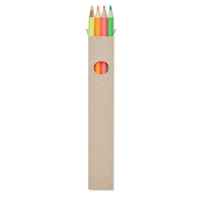 Highlighter-potloden, set van 4, multicolour