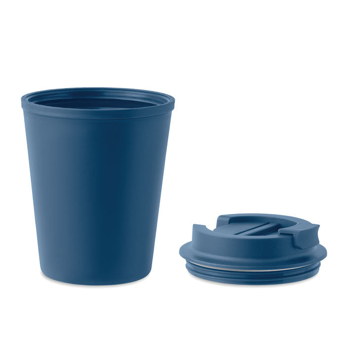 Beker 300 ml, dubbelwandig en, blauw