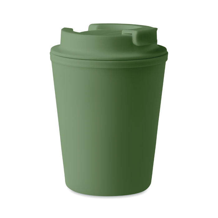 Beker 300 ml, dubbelwandig en, donker marinegroen