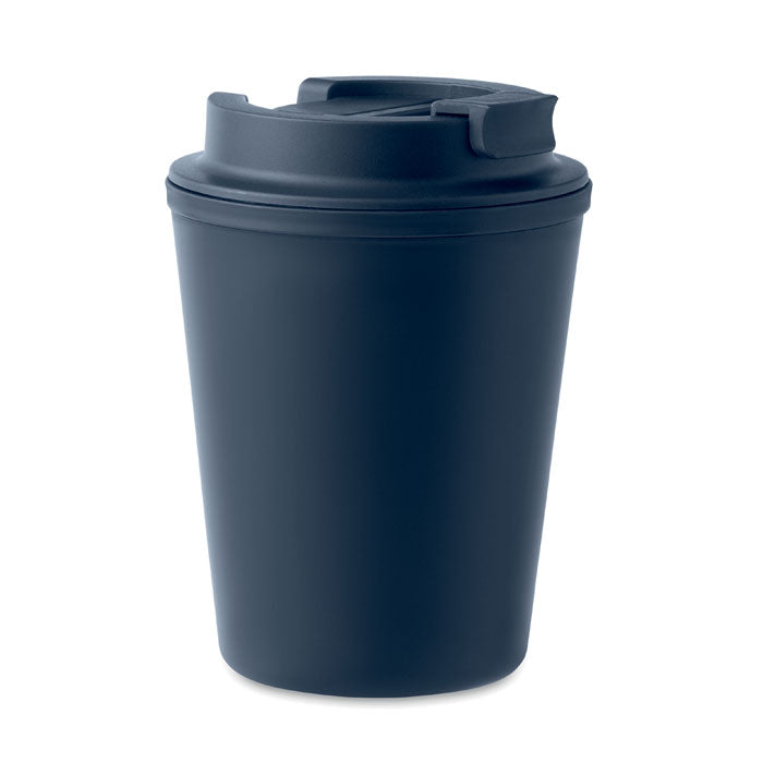 Beker 300 ml, dubbelwandig en, marineblauw