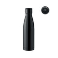 Thermosfles 500 ml met ingebouwde thermometer, zwart