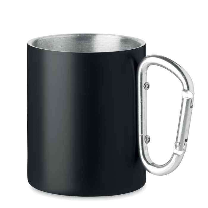 Thermomok 300 ml met karabijnhaak, zwart
