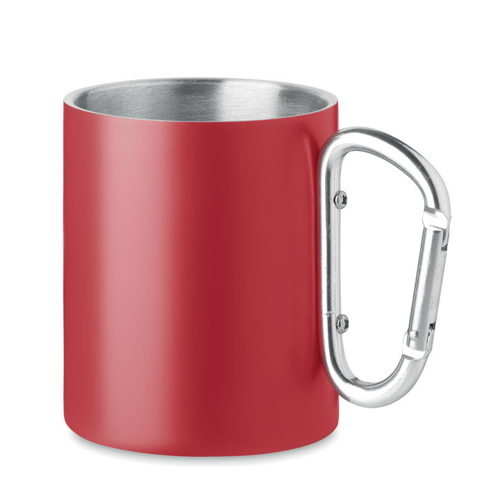 Thermomok 300 ml met karabijnhaak, rood