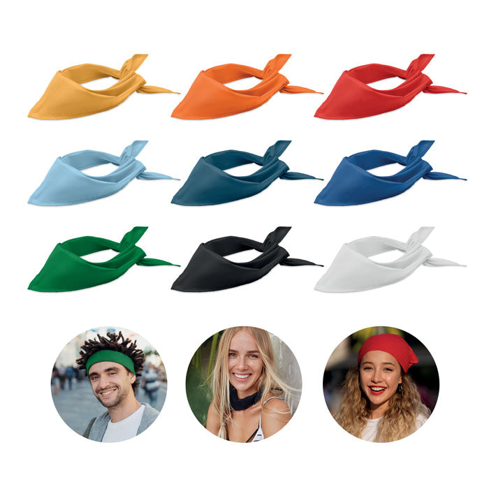 Bandana driehoekig, multifunctioneel, zwart