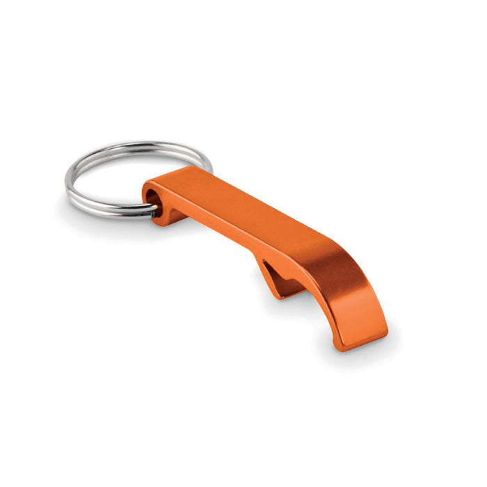 Sleutelhanger met flesopener, aluminium, oranje