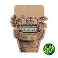 Kruidenstokjes met bieslook, basilicum en peterselie, beige