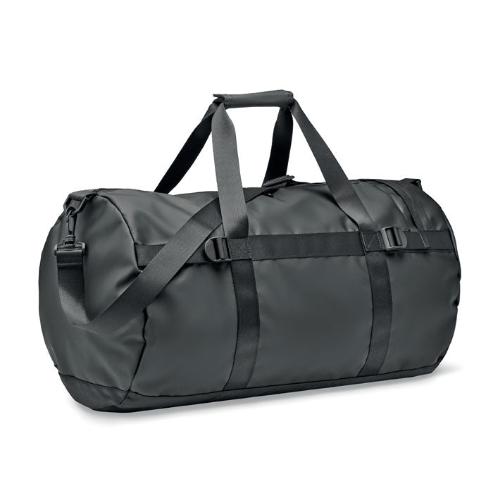 Weekendtas van tarpaulin, zwart