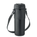 Thermosbeker 700 ml met rietjesdop, zwart