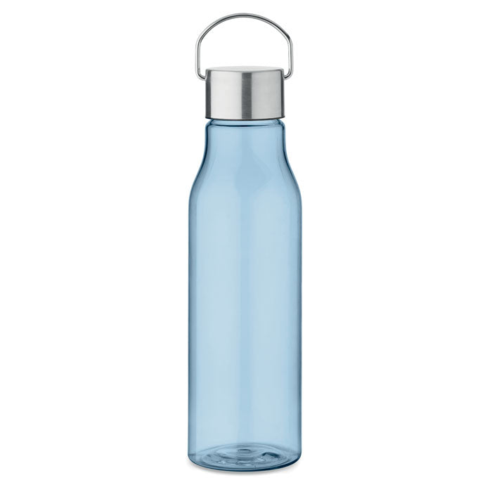 Drinkfles 600 ml van gerecycled RPET, transparant licht blauw