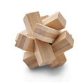 Breinbreker puzzel in stervorm, bamboe, hout