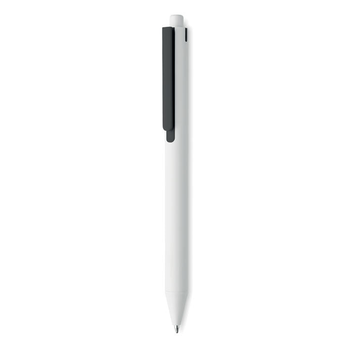 Balpen met drukknop van gerecycled ABS, zwart