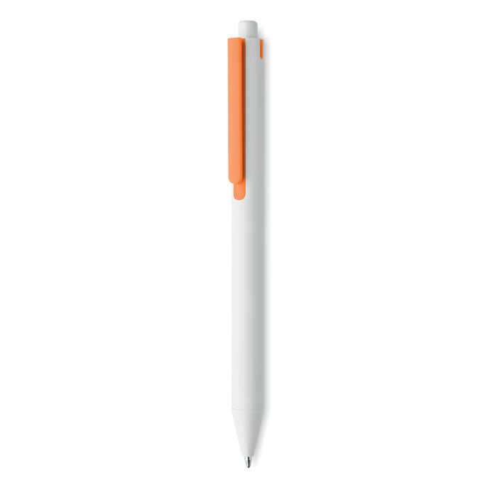 Balpen met drukknop van gerecycled ABS, oranje