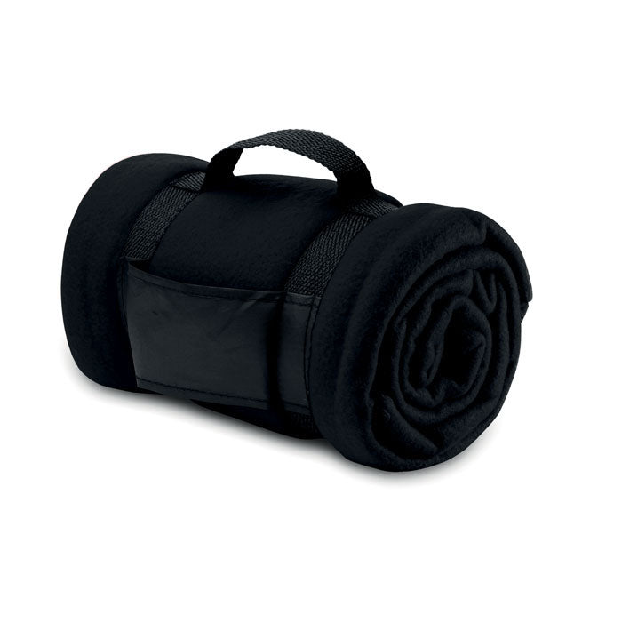 Fleece deken, 150x120 cm, zwart