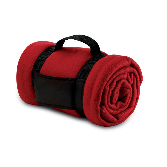 Fleece deken, 150x120 cm, rood