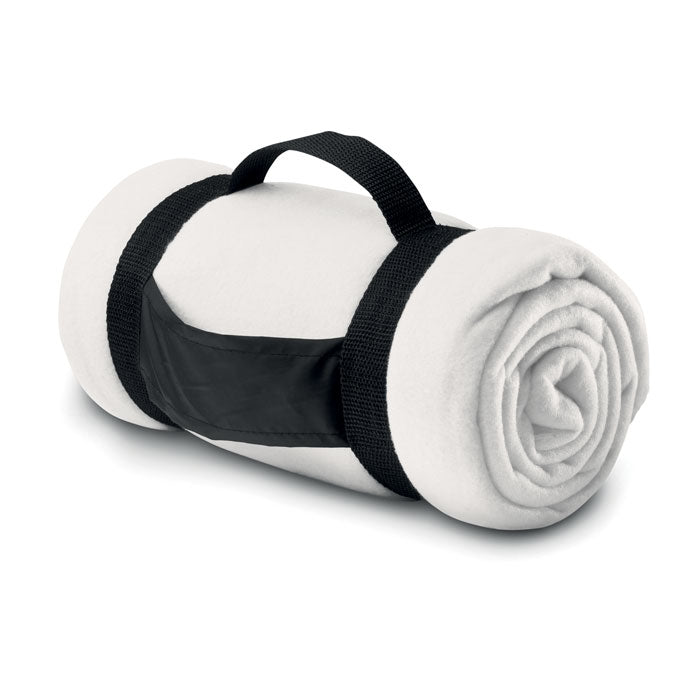 Fleece deken, 150x120 cm, wit