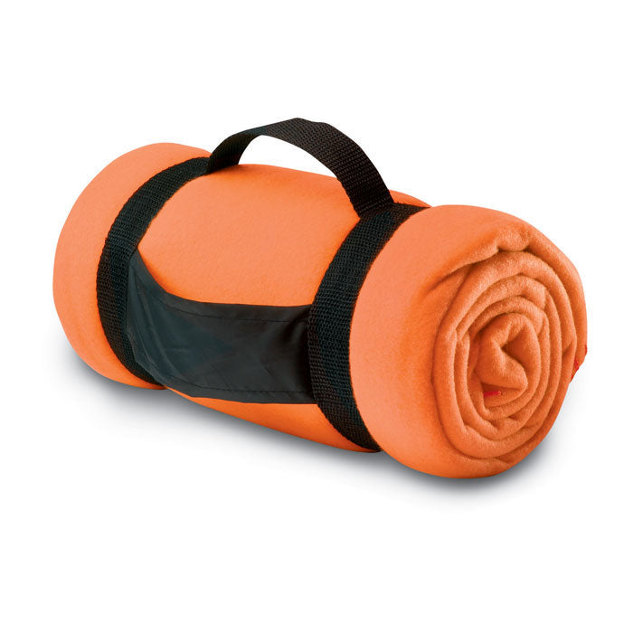 Fleece deken, 150x120 cm, oranje