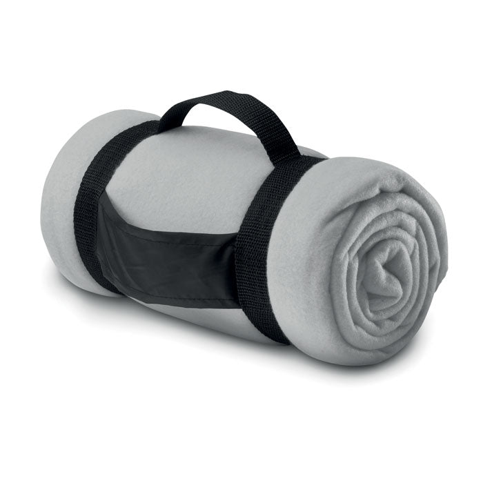 Fleece deken, 150x120 cm, mat zilver